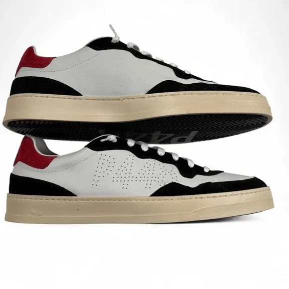 Project‎ Sustainability P448 Leather Sneakers Bali Italy EU 48 US 13.5 White